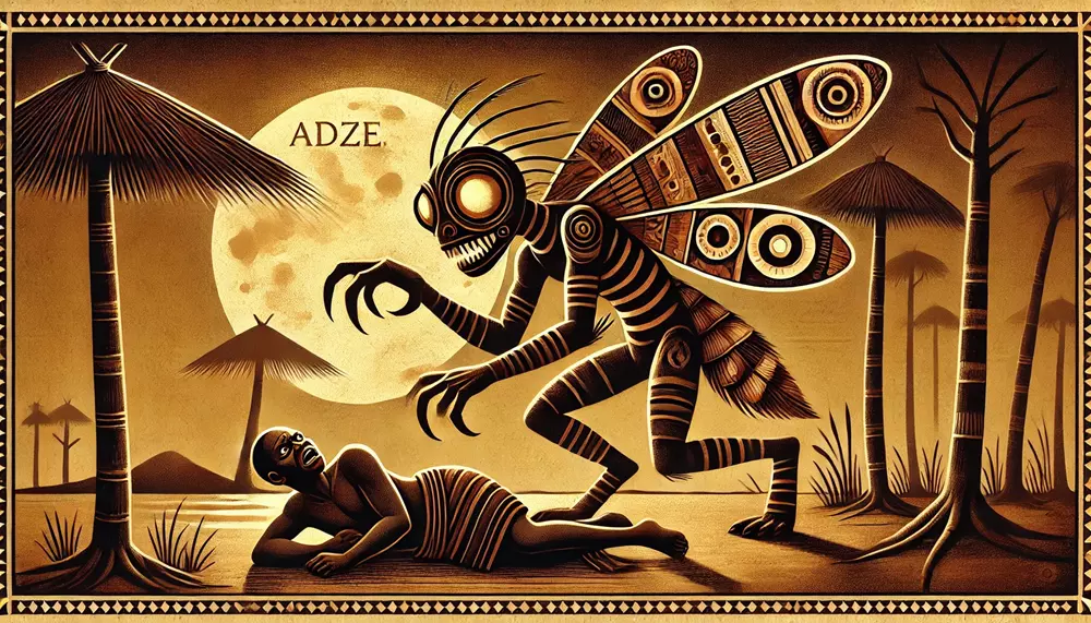 Adze - a shapeshifting spirit that preys on its victims both physically and spiritually