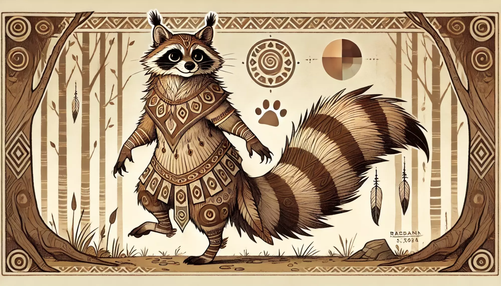 Azeban - the trickster racoon