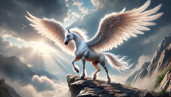 Pegasus - a mystical winged horse