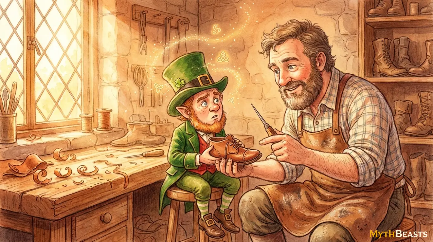 The Leprechaun and the Shoemaker's Gift