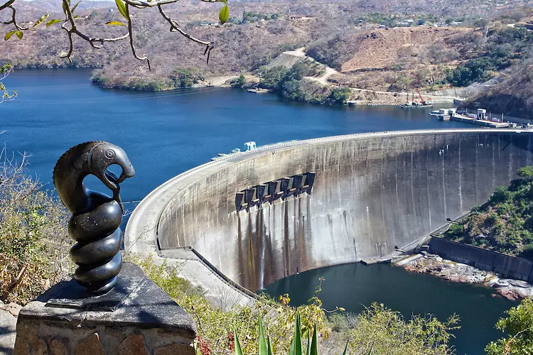 Nyami Nyami Statue near the Kariba Dam