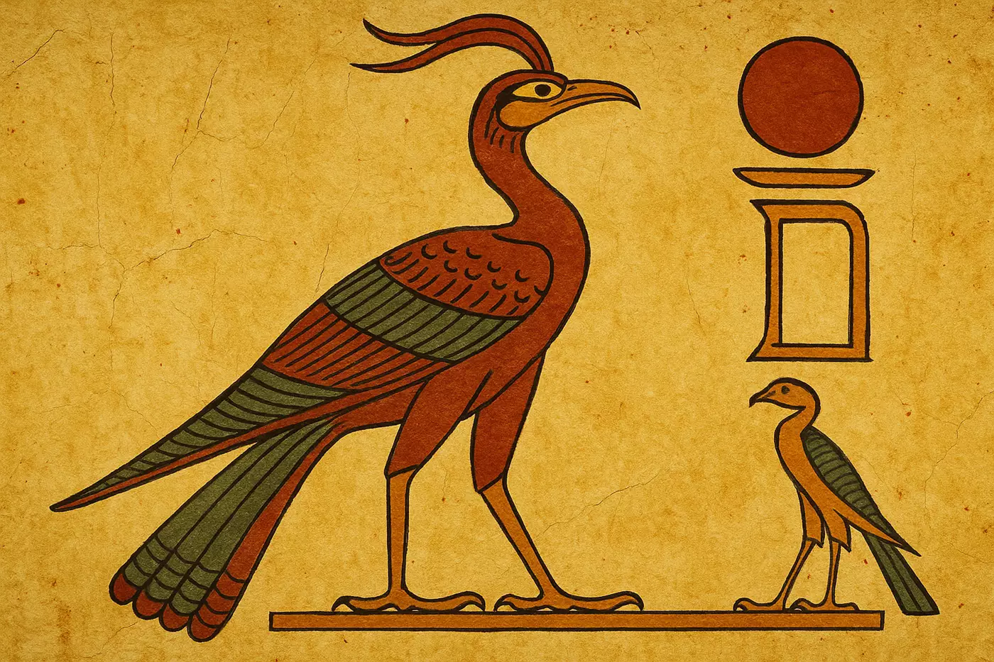 In Ancient Egypt, it was the Bennu, tied to the sun god Ra and the Nile’s rhythms