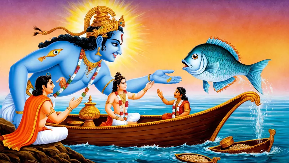 Hindu - Matsya and the flood