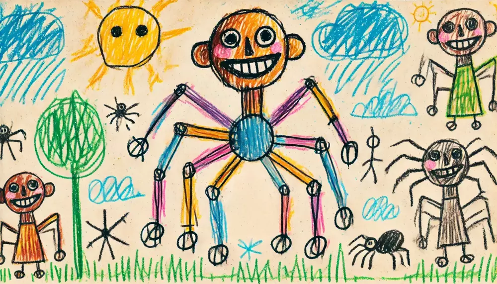 anansi as childern drawing