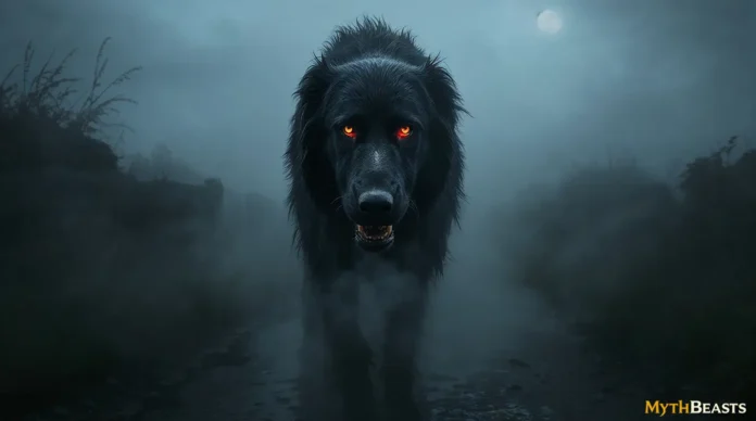 Black Shuck - Omen Black Dog of Anglo-Saxon English Folklore