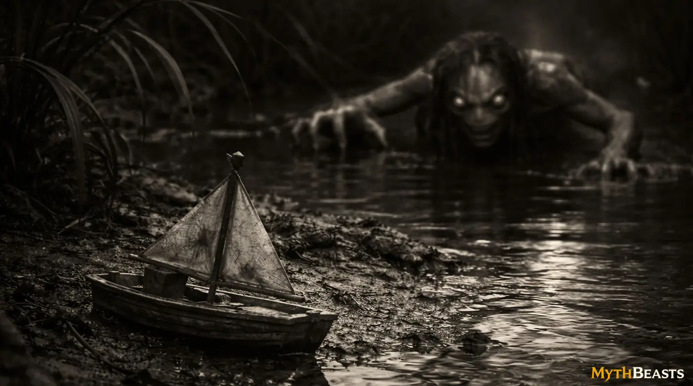 Grindylow lurking near the river banks