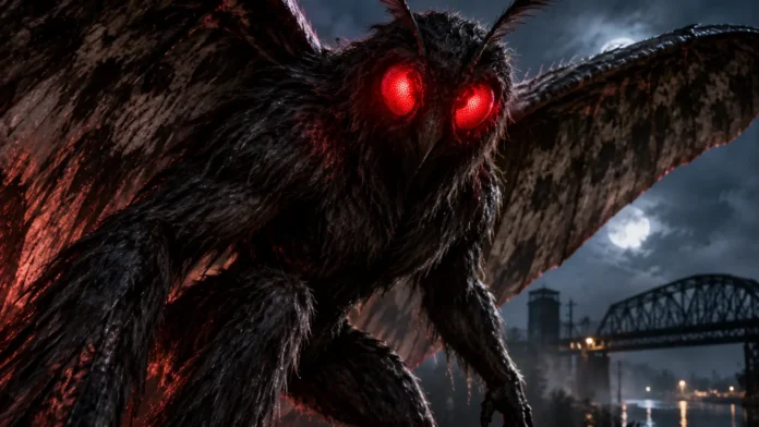 Mothman - eports commonly portray Mothman with large wings and a dark gray or brown body