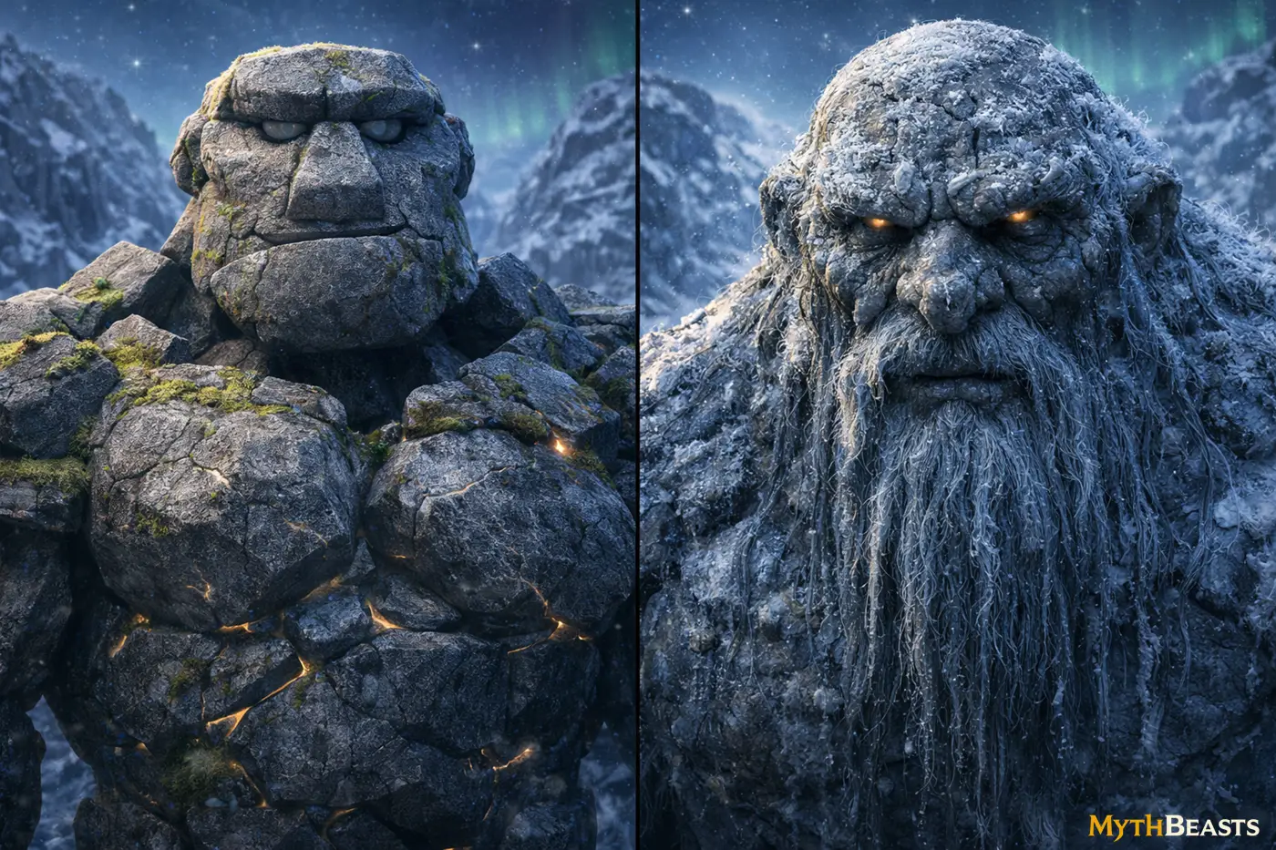 Earth Giants - Disney's frozen (right) vs the Folklore version (left)