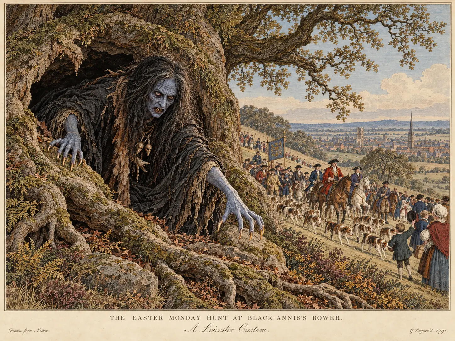 The Easter Monday Hunt at Black-Annis’ Bower
