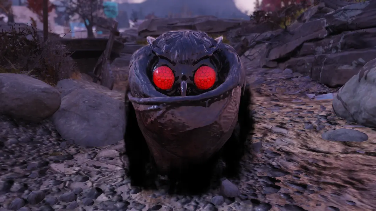 The Mothman from Bethesda’s Fallout 76 video game