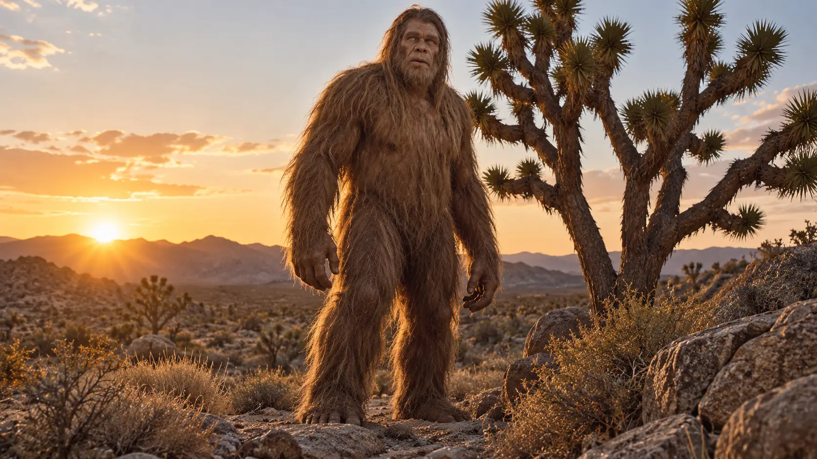 Yucca Man is usually described as a very large bipedal humanoid covered in hair.
